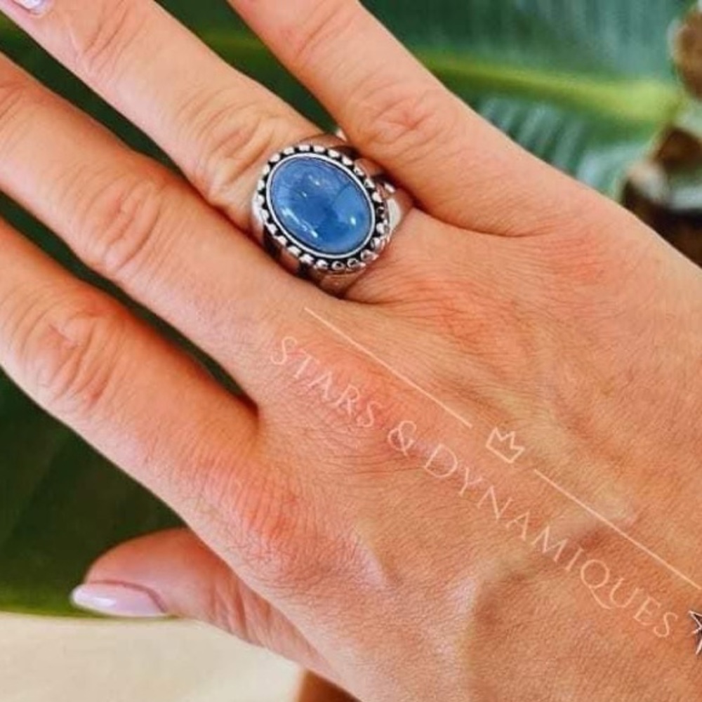 - Tocara New Retired Shemin Sodalite Ring Stainless Steel Size 10